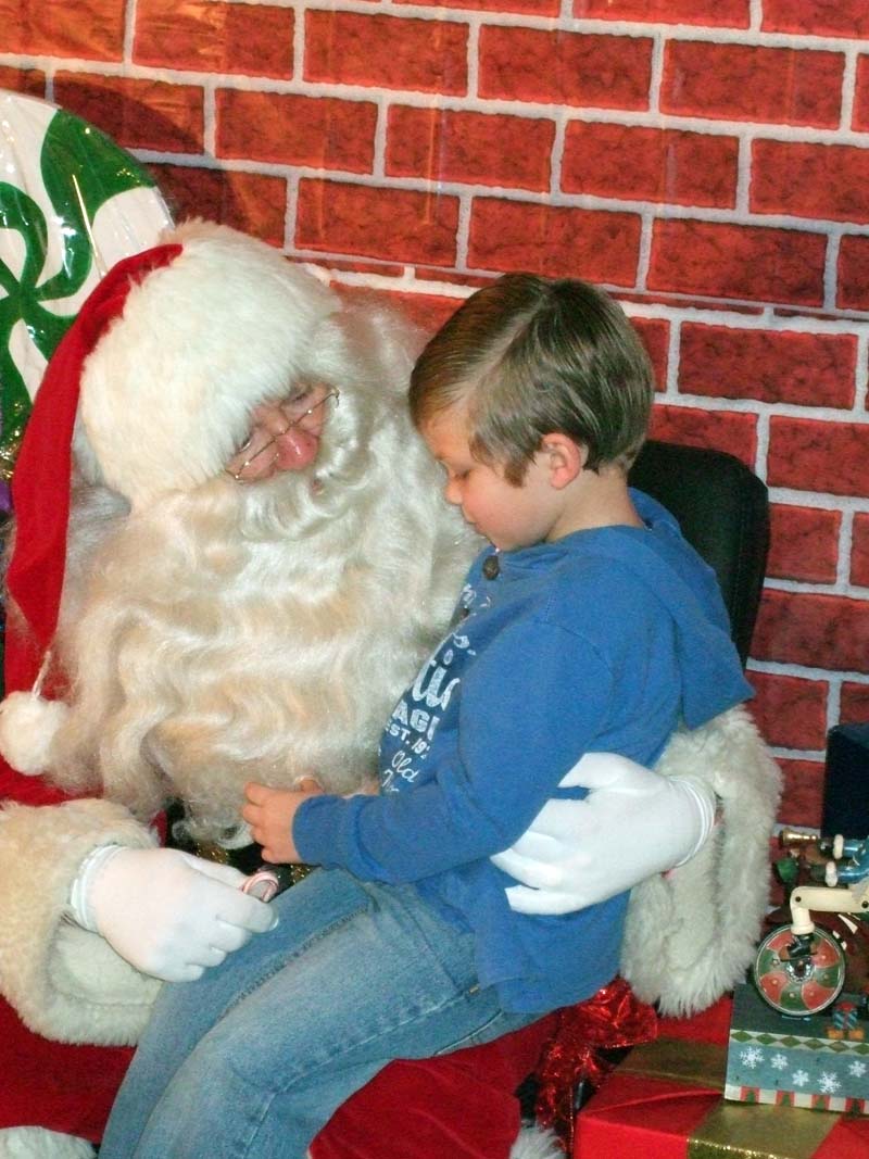photo of Santa and boy
